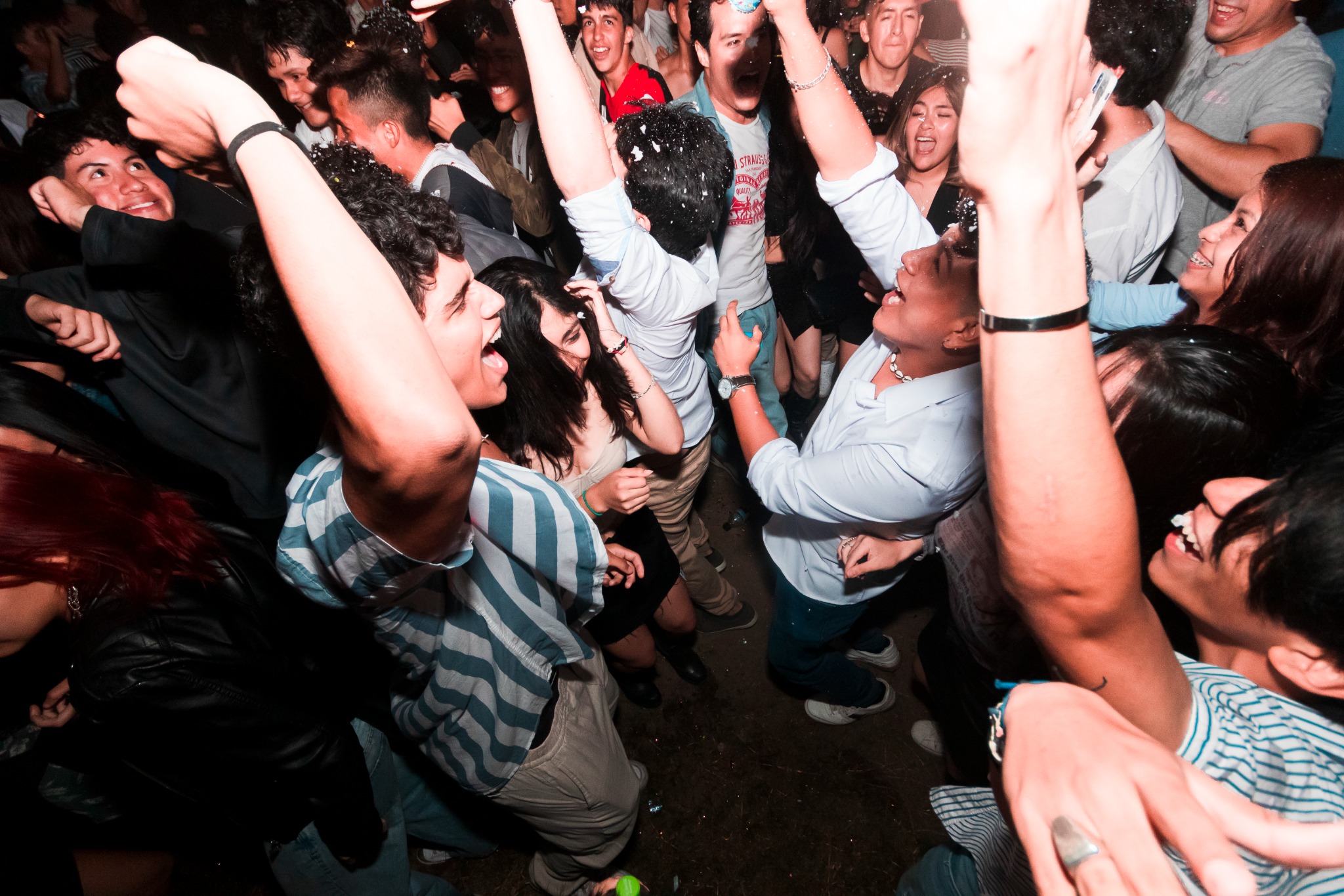 Pista de baile llena